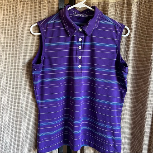NikeGolf sleeveless Golf Shirt. Size Medium - Picture 1 of 7